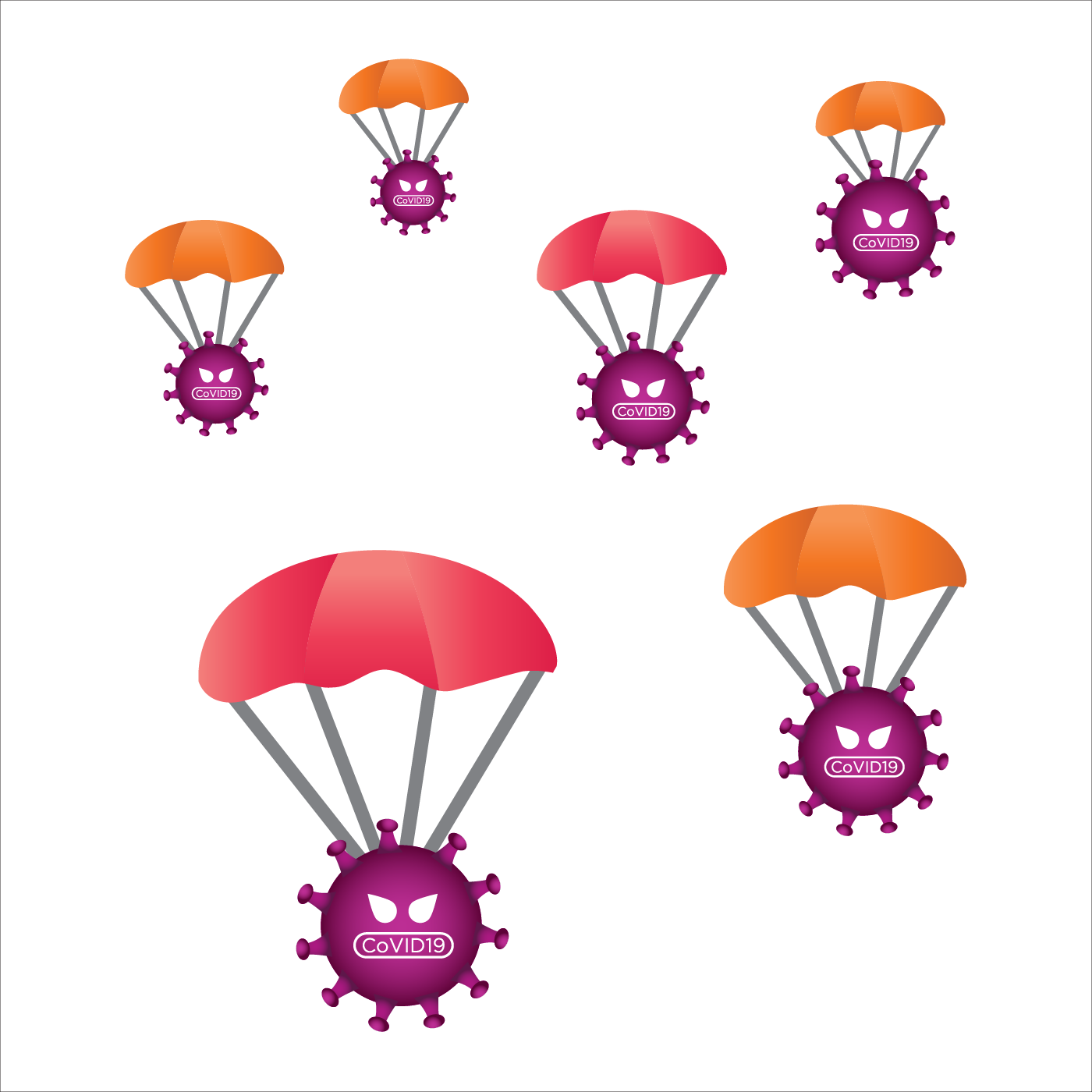 Pngtreecorona virus skydiving 5340628