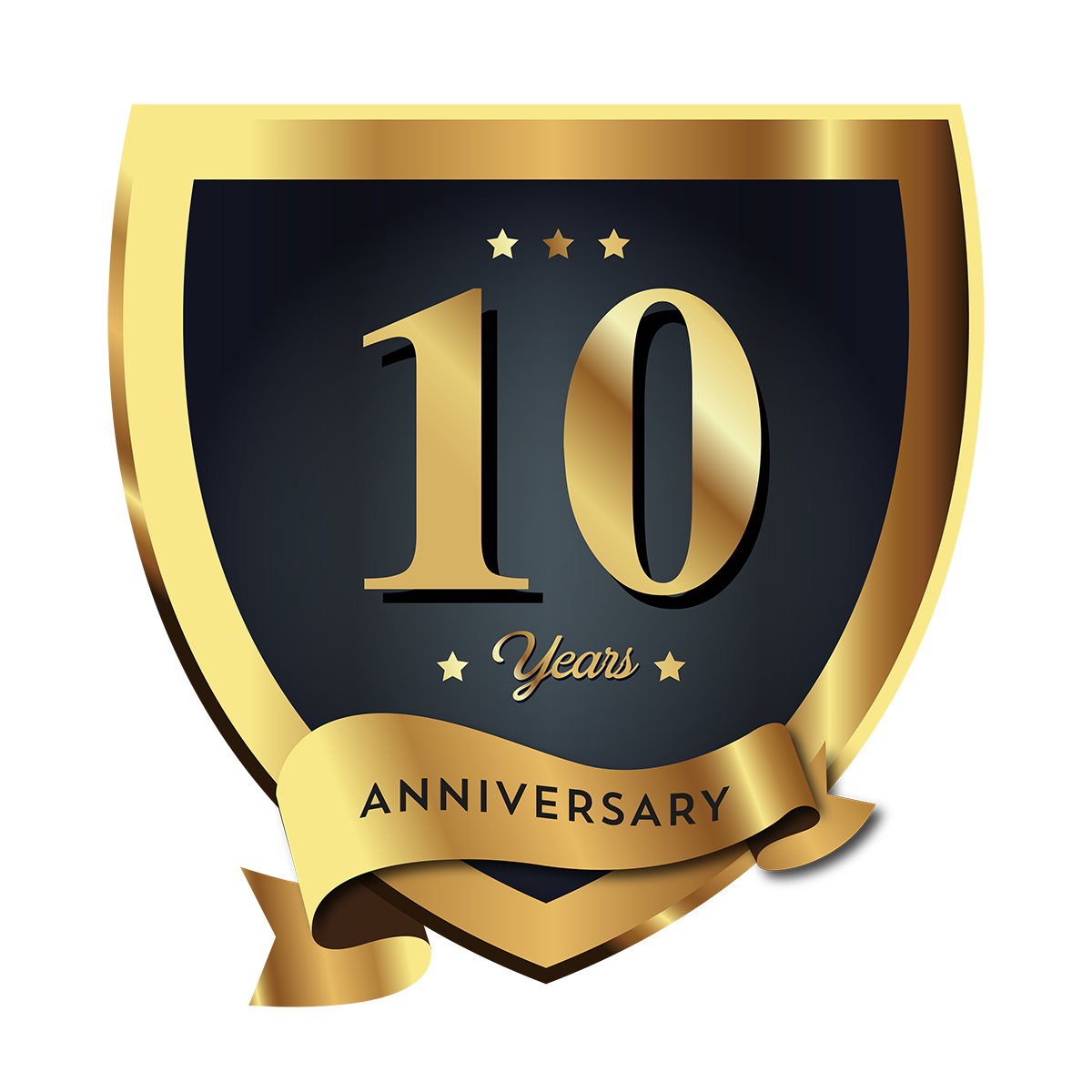 Pngtree10th anniversary badge logo icon 3575121