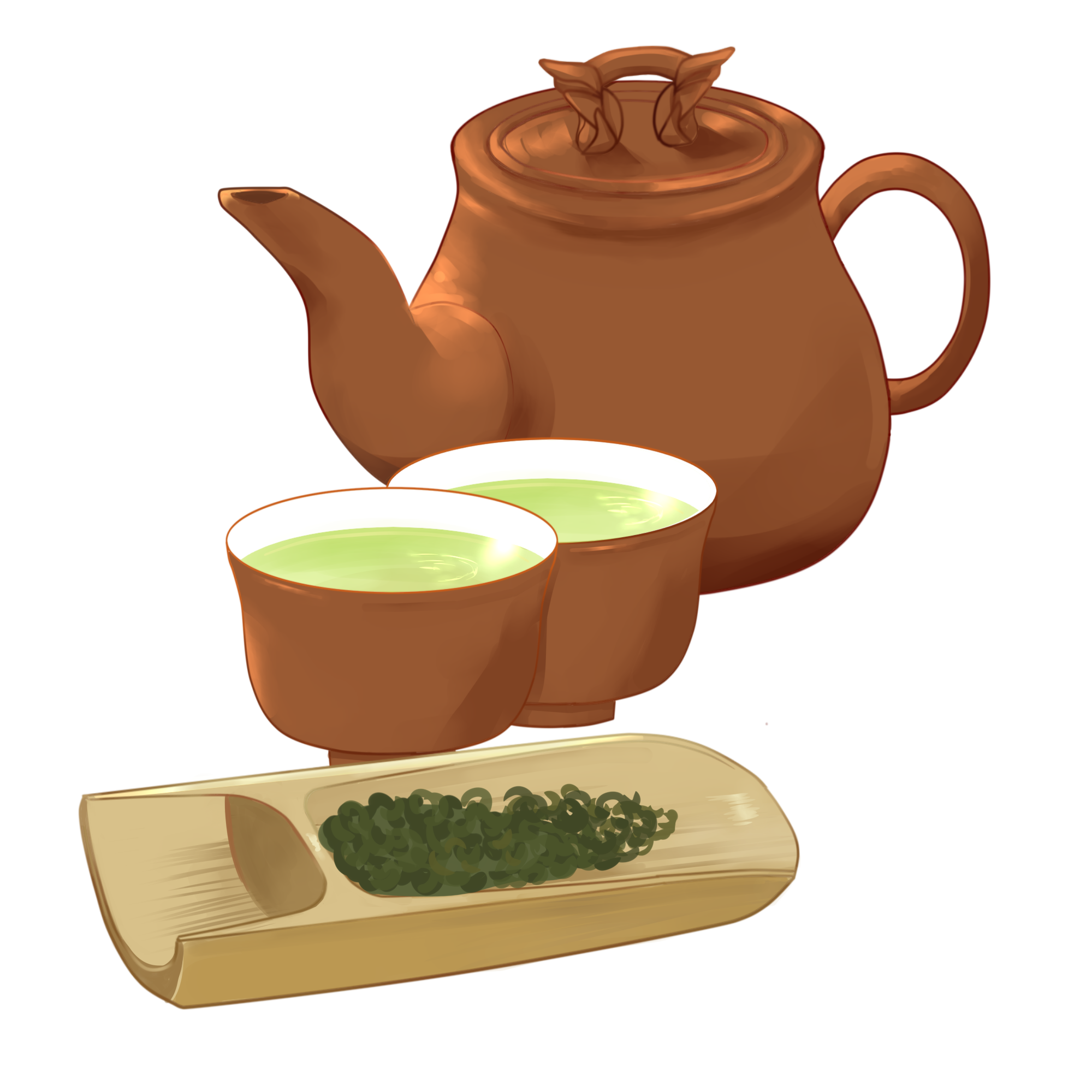 Pngtreeyellow teapot and teacup 4661707